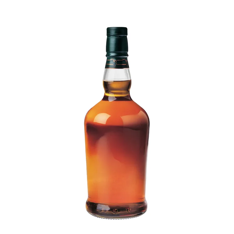 Etched Buffalo Trace Bourbon Liquor Bottle view 2