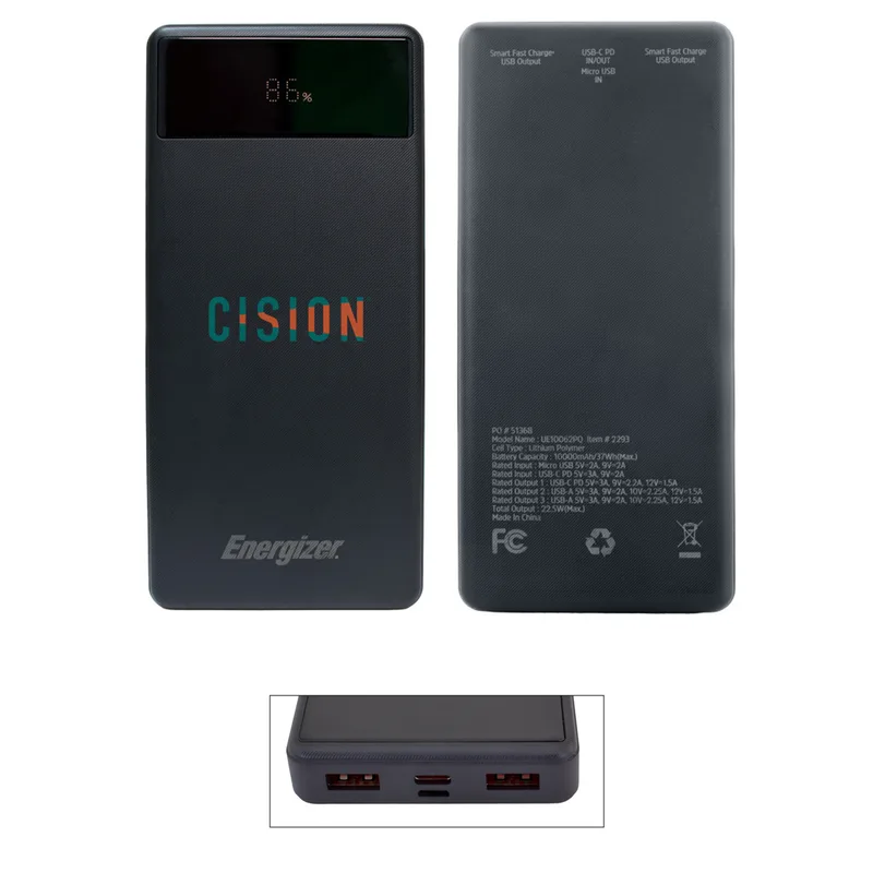 10,000 Mah Energizer® Pd Power Bank