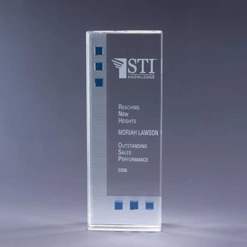 Dimensions in Blue Crystal Award