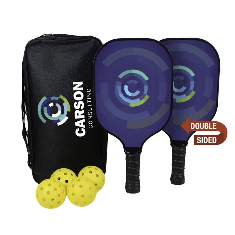 Deluxe Pickleball Plus Set Double-Sided Paddles view 2