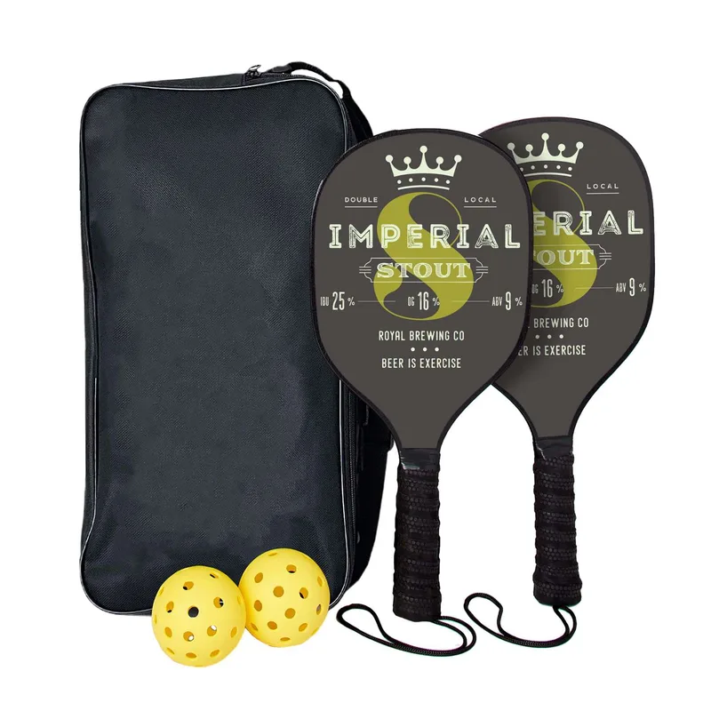 Pickleball Set with Single-Sided Paddles view 2