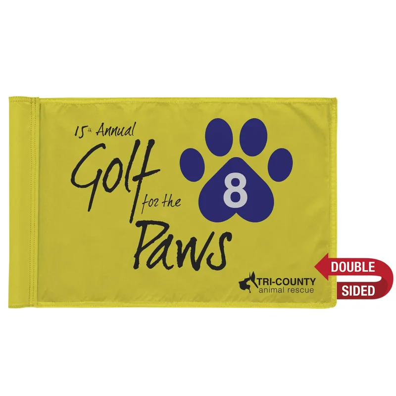 Golf Flag with Tube Double-Sided view 2