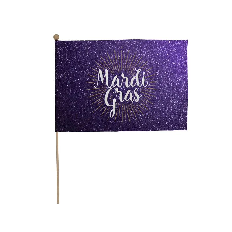 8" x 12" Stick Flag Kit with Ball Tip (Set of Six) view 2