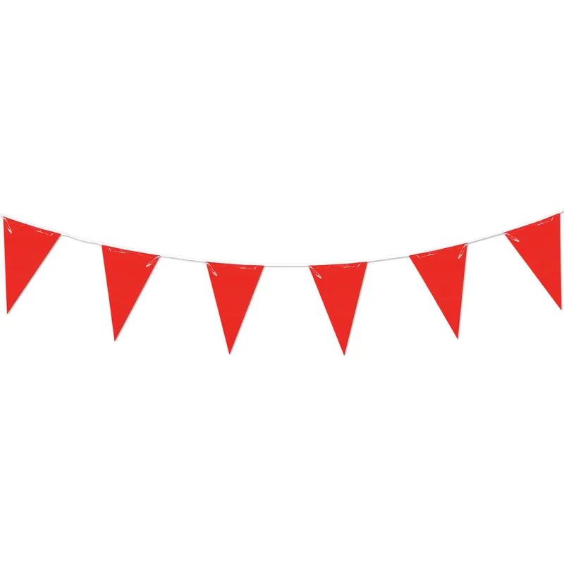 105' Red Pennant String view 2