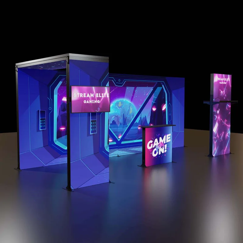 8'H Astra Plus Modular Booth Kit 3 view 2