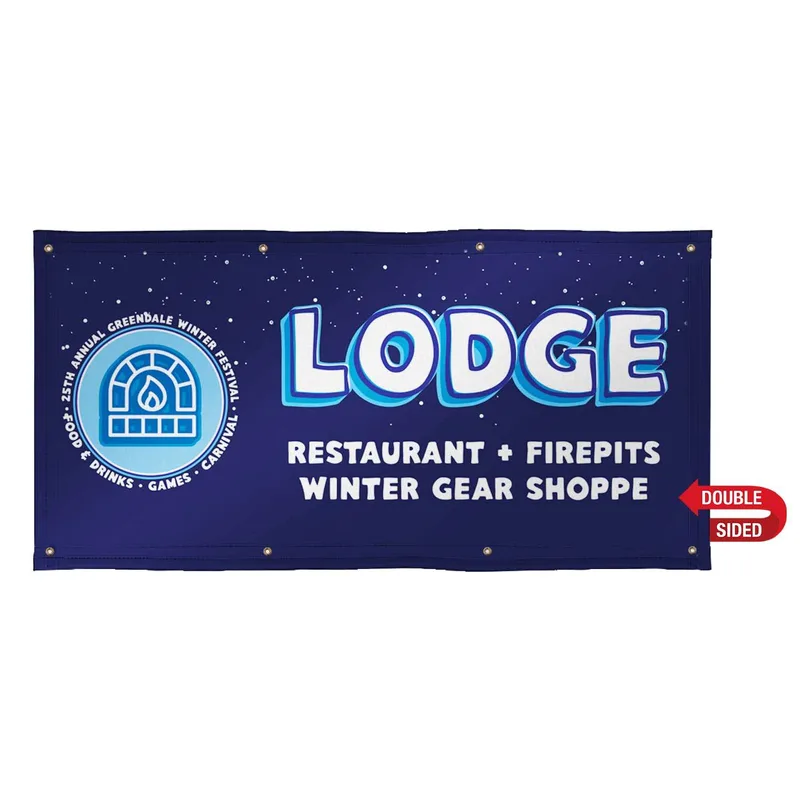 3' x 6' 18 oz. Vinyl Banner Double-Sided view 2