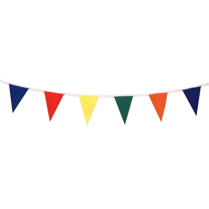 60' Multicolor Premium Pennant String view 2