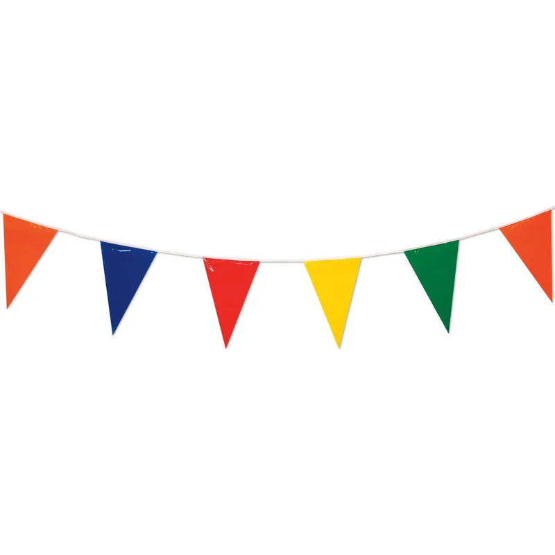 105' Multicolor Pennant String view 2
