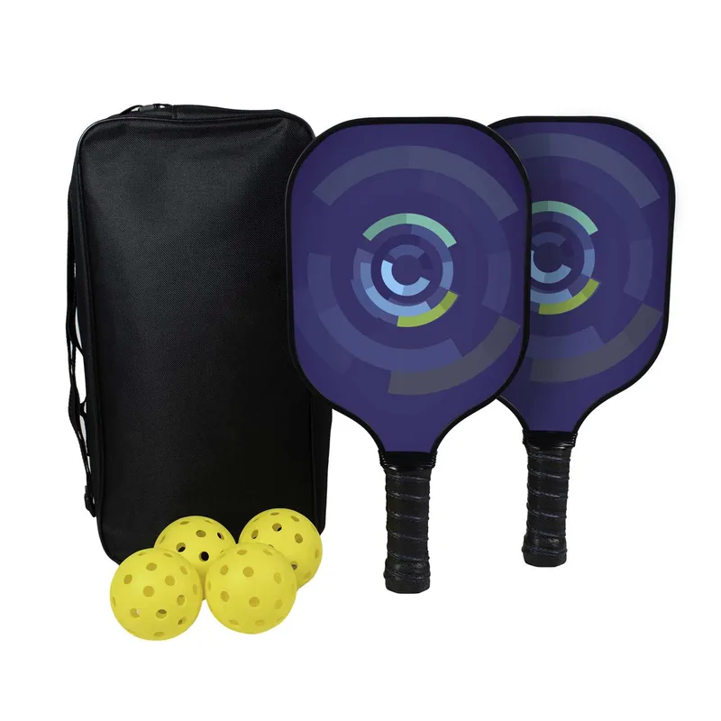 Deluxe Pickleball Set Single-Sided Paddles view 2