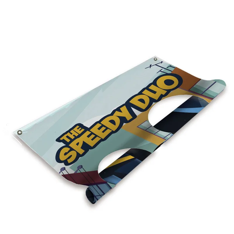 3.5' FrameWorx Double Face Cutout Replacement Banner view 2