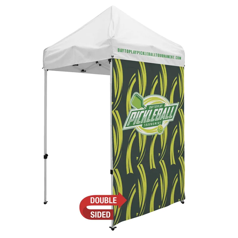5' Economy Tent Full Wall (Dye Sublimated, Double-Sided) view 2