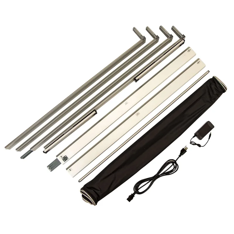 3' x 6.5' Standard SEG Glo Floor Hardware view 2