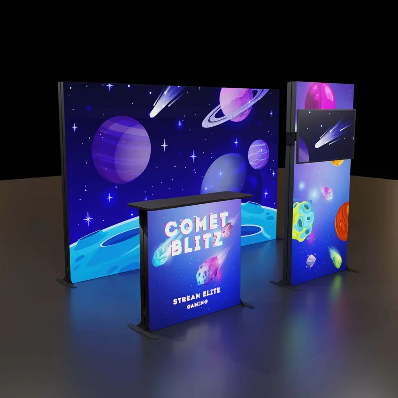 6.5'H Astra Plus Modular Booth Kit 2 view 2