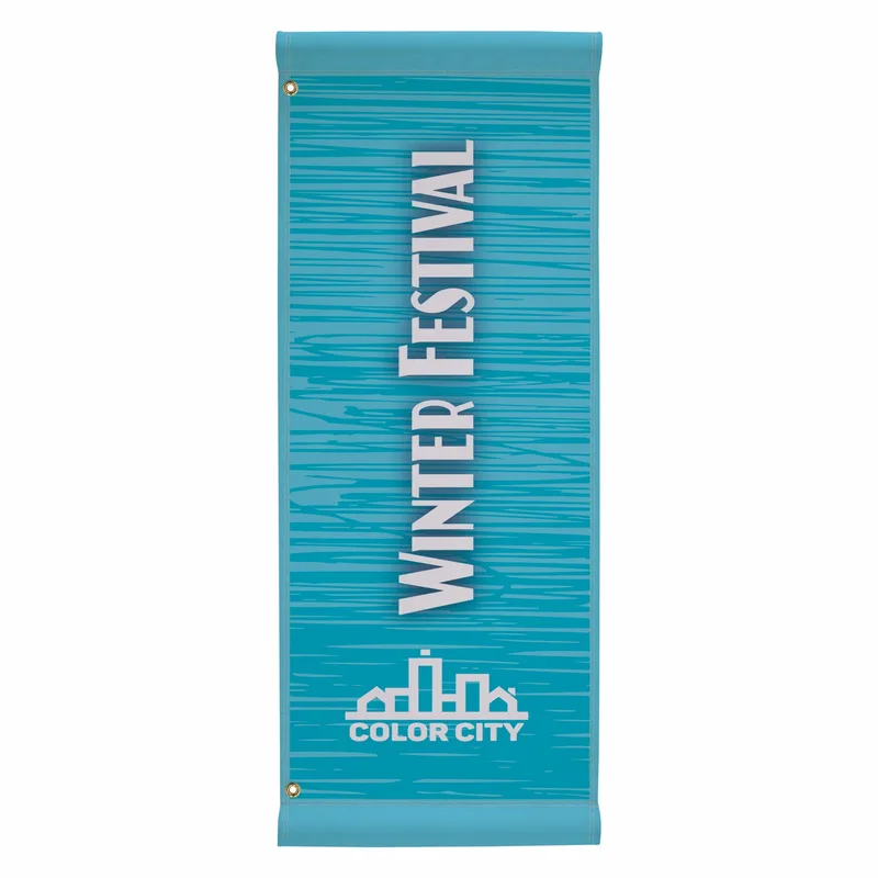 18" x 48" Nylon Boulevard Banner Single-Sided view 2