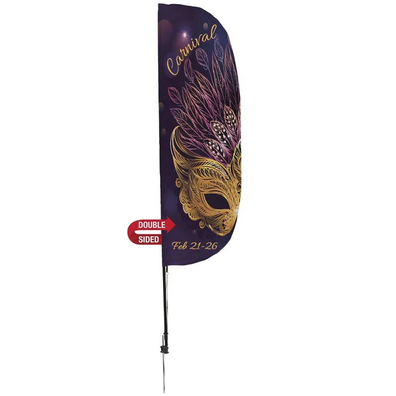 10' Stadium Flutter Flag Kit Double-Sided view 2
