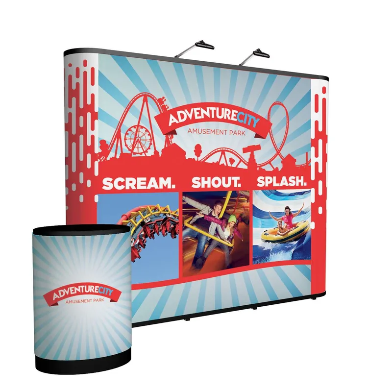 10' Straight Show 'N Rise Floor Display Kit (Full Mural) view 2