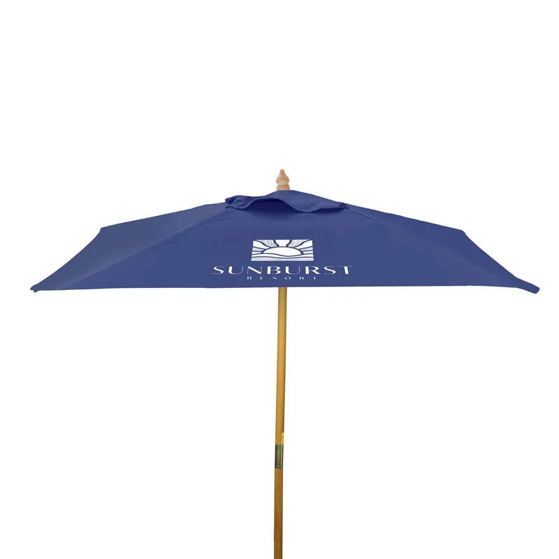 8' Square Wood Market Umbrella Kit (2 Imprints) view 7