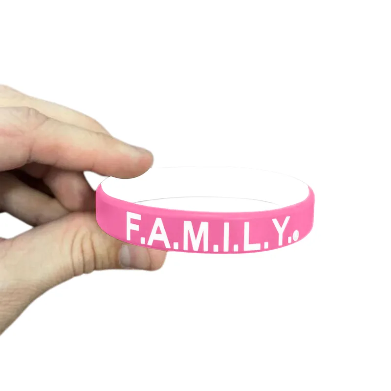 1/2" Rush Debossed Awareness Bracelet (2 Ply) view 6