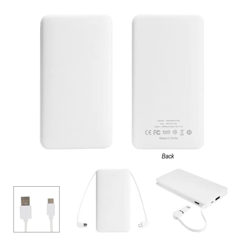10,000 Mah Multi-cable Power Bank view 3