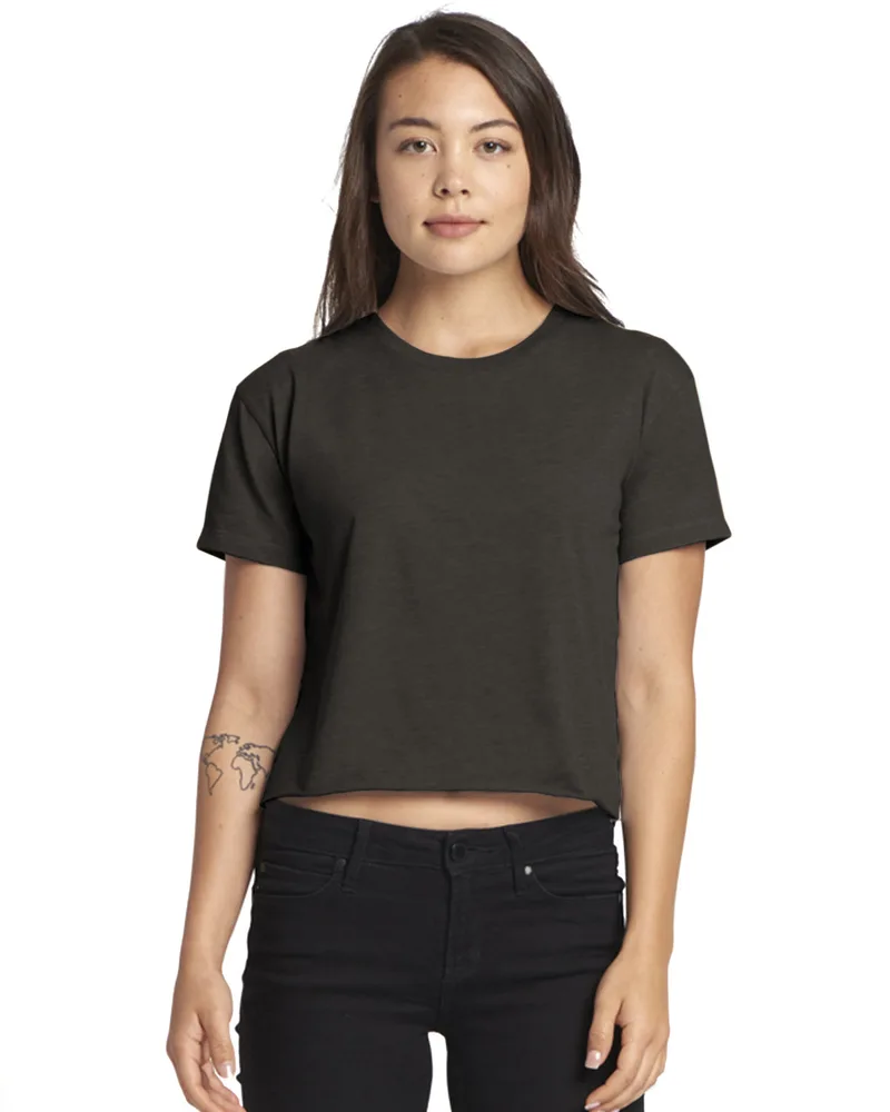 NEXT LEVEL APPAREL Ladies' Festival Cali Crop T-Shirt view 4