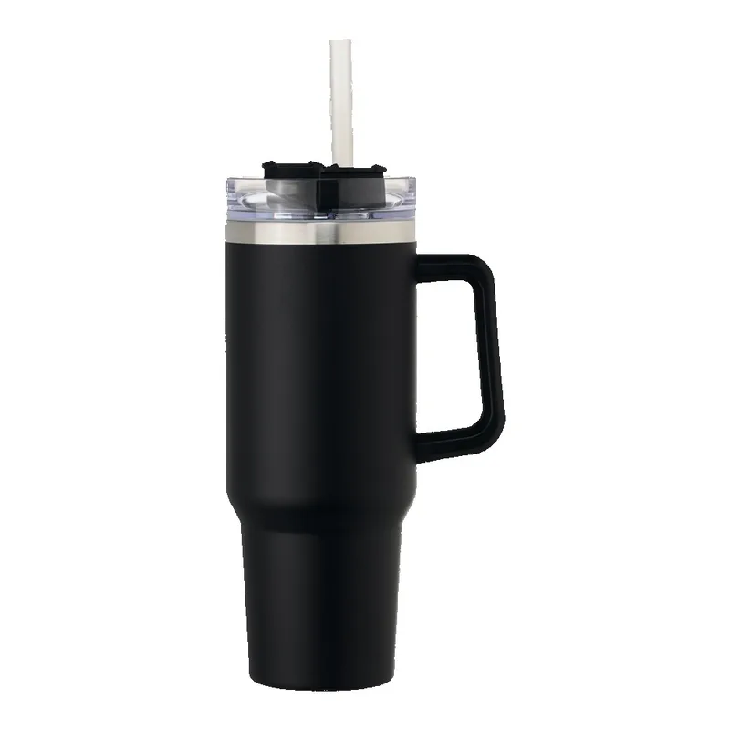 40oz Stainless Steel Tumbler with Handle view 3