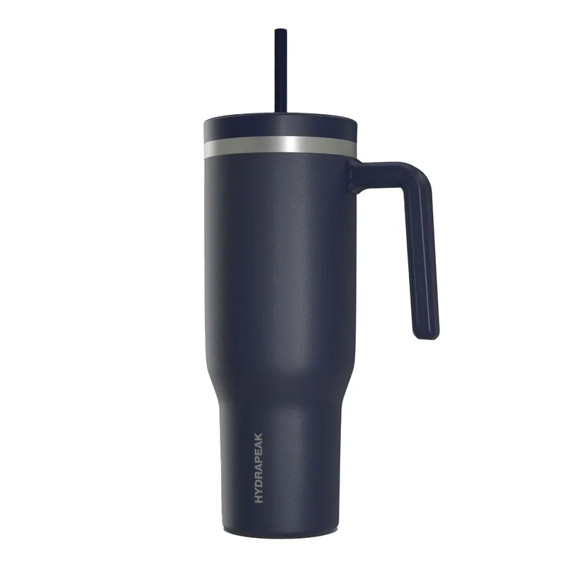 40 oz Hydrapeak® Stainless Steel Insulated Tumbler With Handle and Straw Lid view 7
