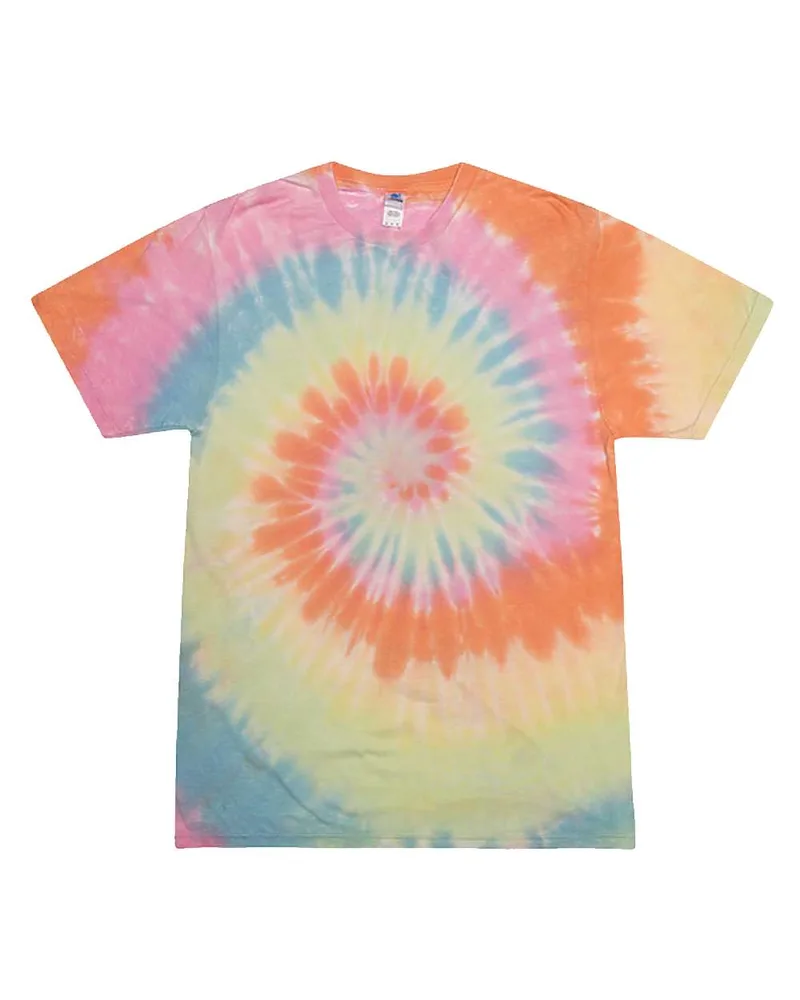 COLORTONE® Unisex Short Sleeve Festival Tie-Dyed Burnout T-Shirt view 3