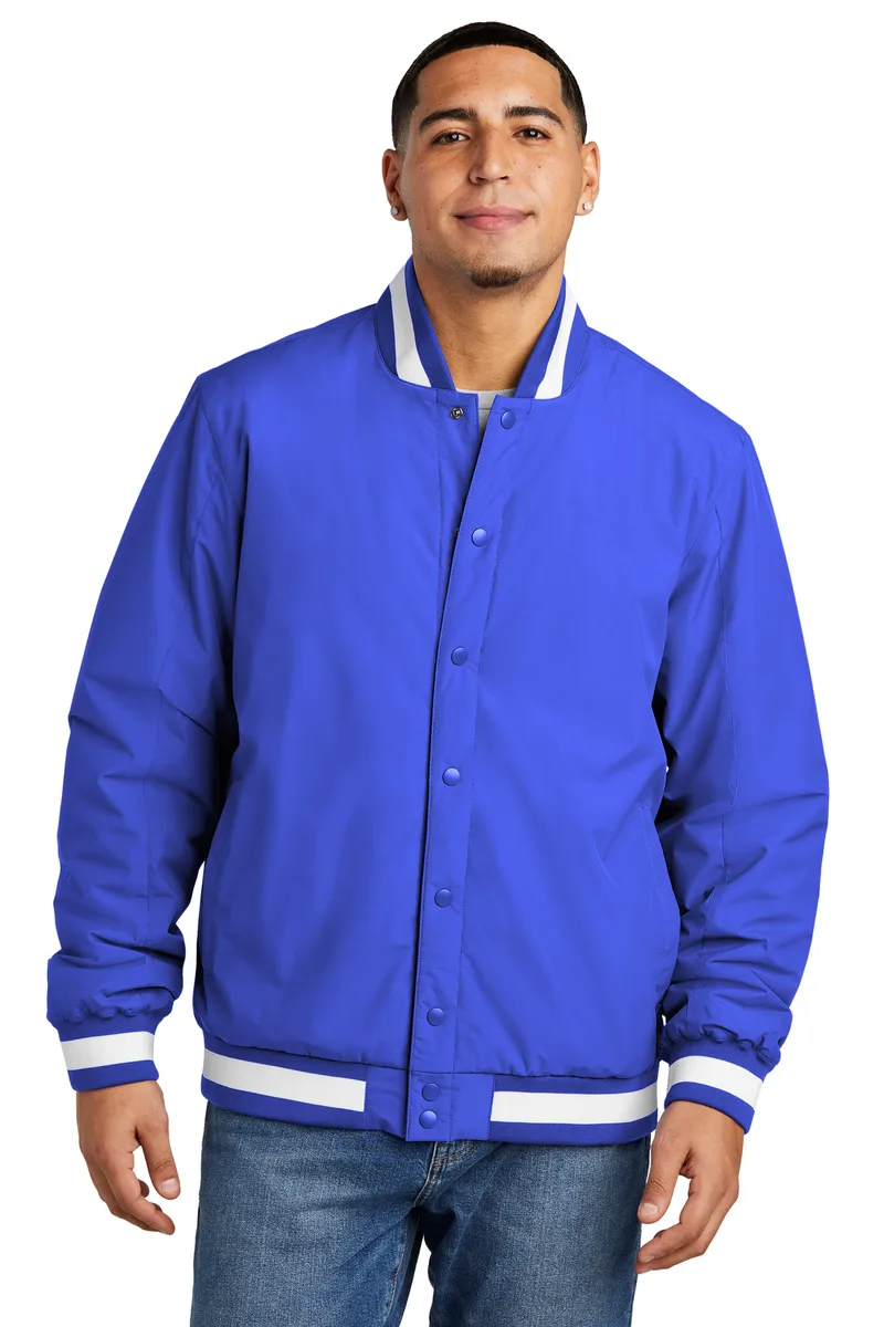 Sport-Tek® Insulated Varsity Jacket view 6