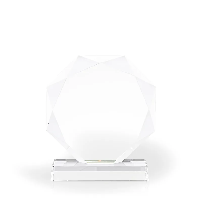 Majestic Octagon Diamond Crystal Award, Large view 2