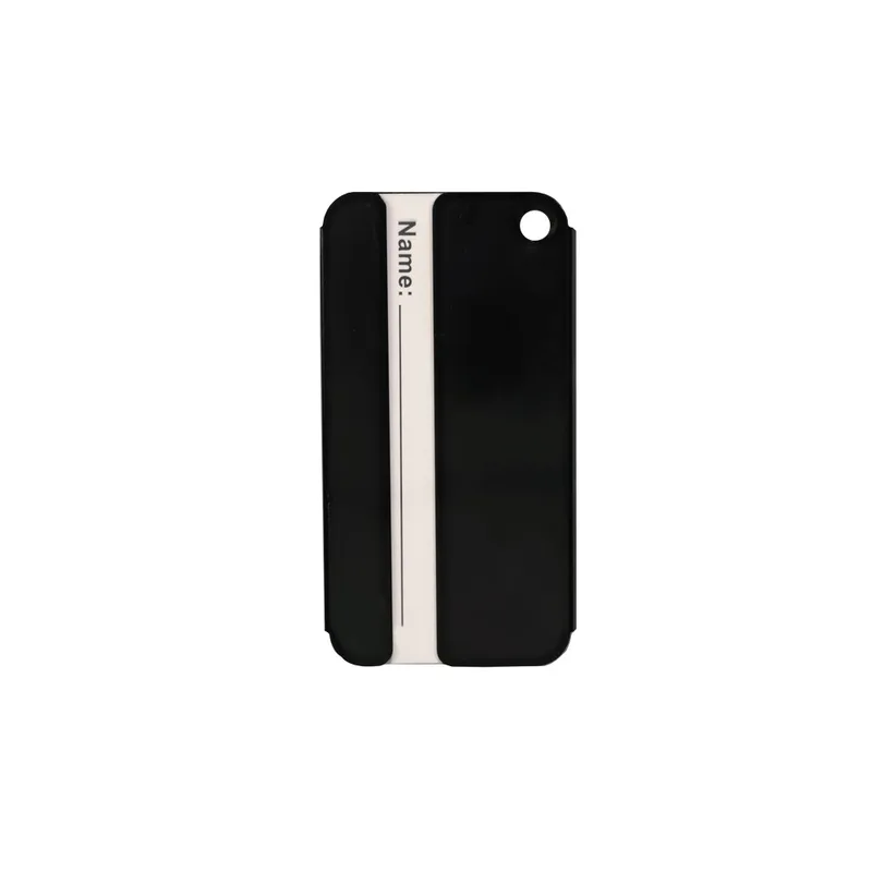 Black Blank Back View