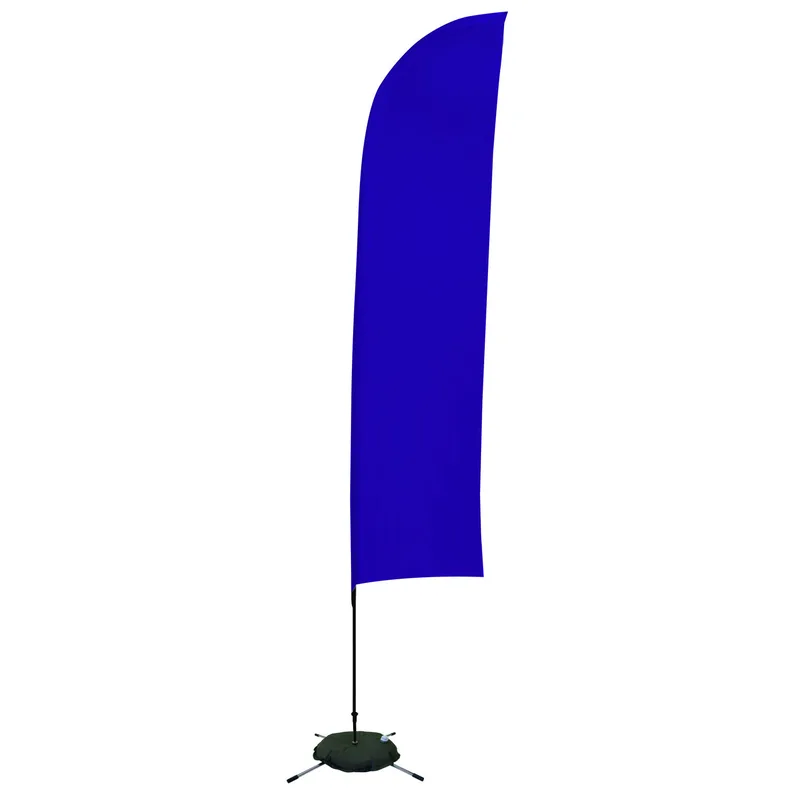 13' Solid-Color Blade Sail Sign Flag, 1-Sided, Scissor Base view 6