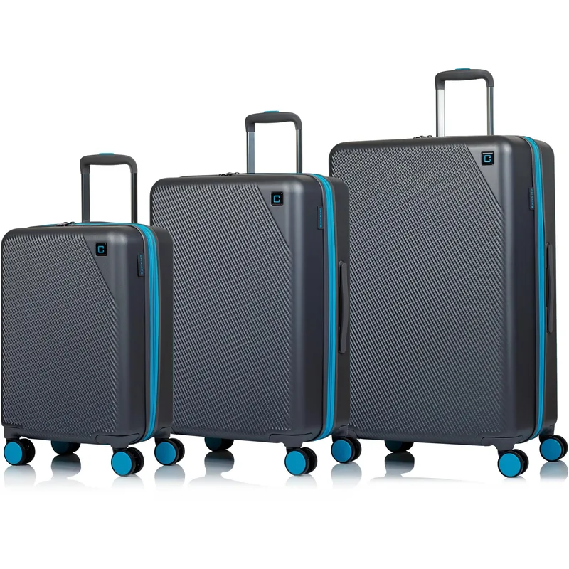 Champs Luggage Fresh Luggage 3 Piece Set Size 30" X 18" - Gray