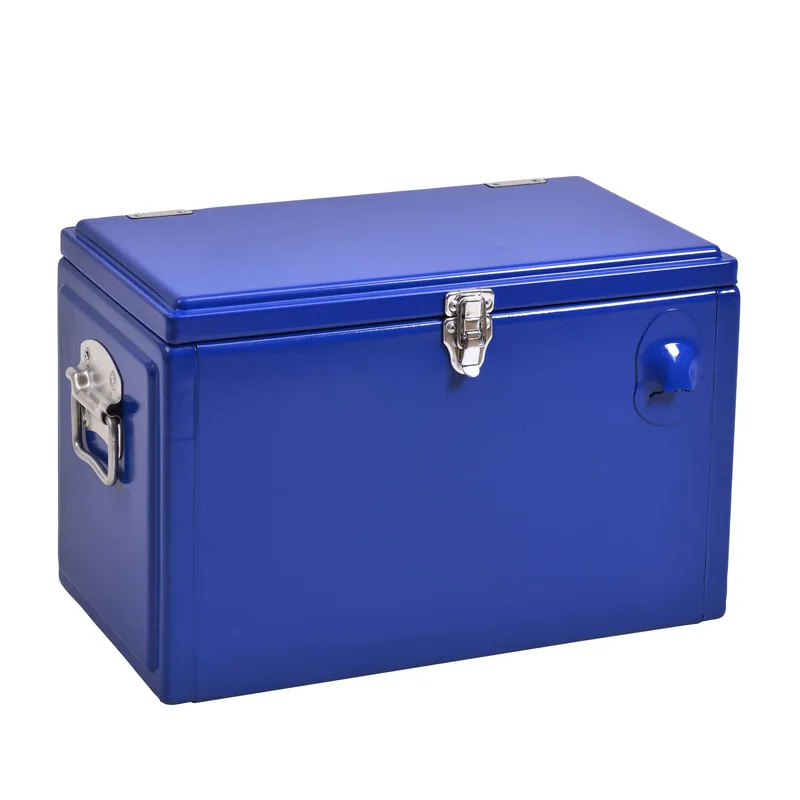 Metal Tool Box Cooler, Front Imprint