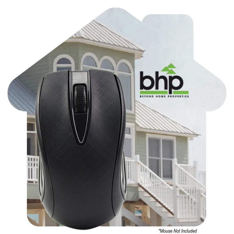 House Shaped Dye Sublimated Computer Mouse Pad view 2