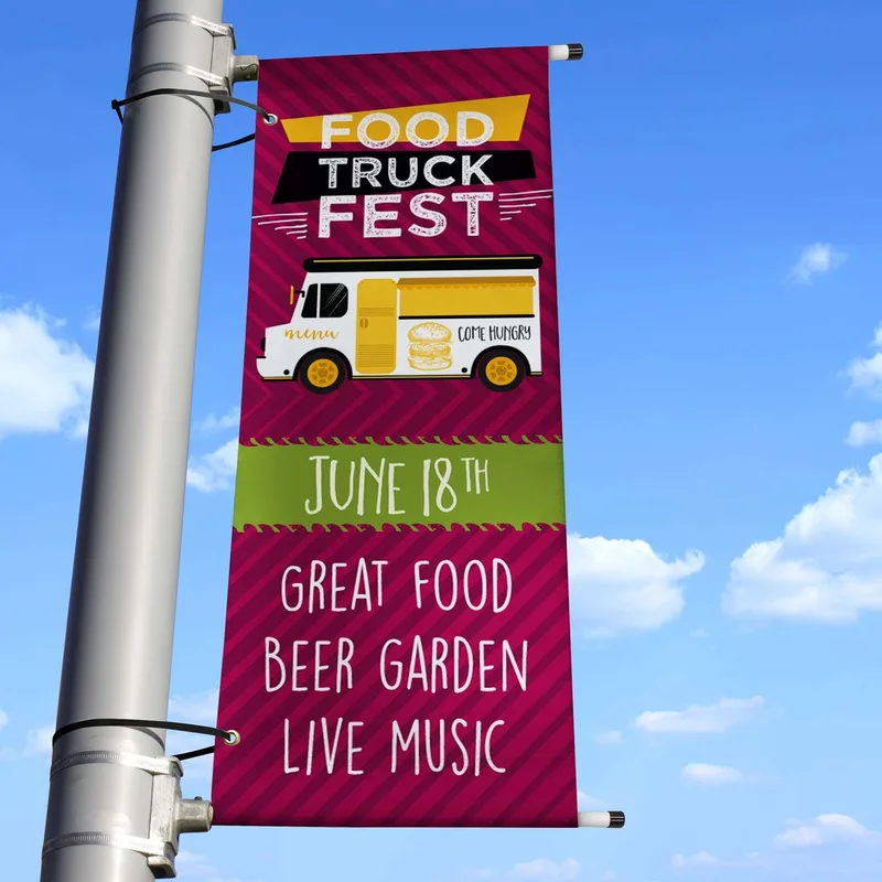 18" x 48" Vinyl Boulevard Banner Double-Sided view 4