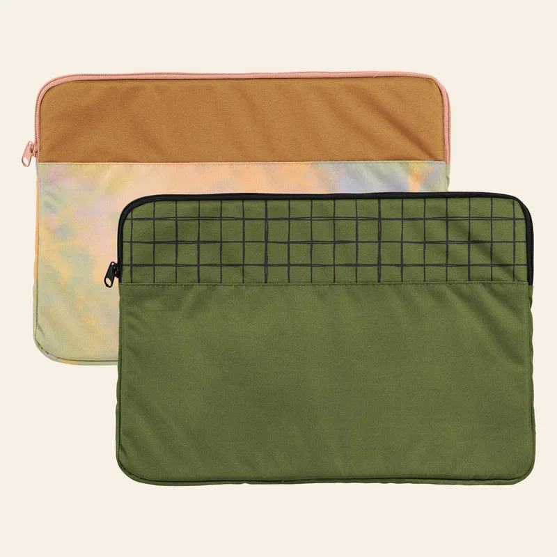 15" Portrait Laptop Sleeve (1000D RPET)- 4CP view 2