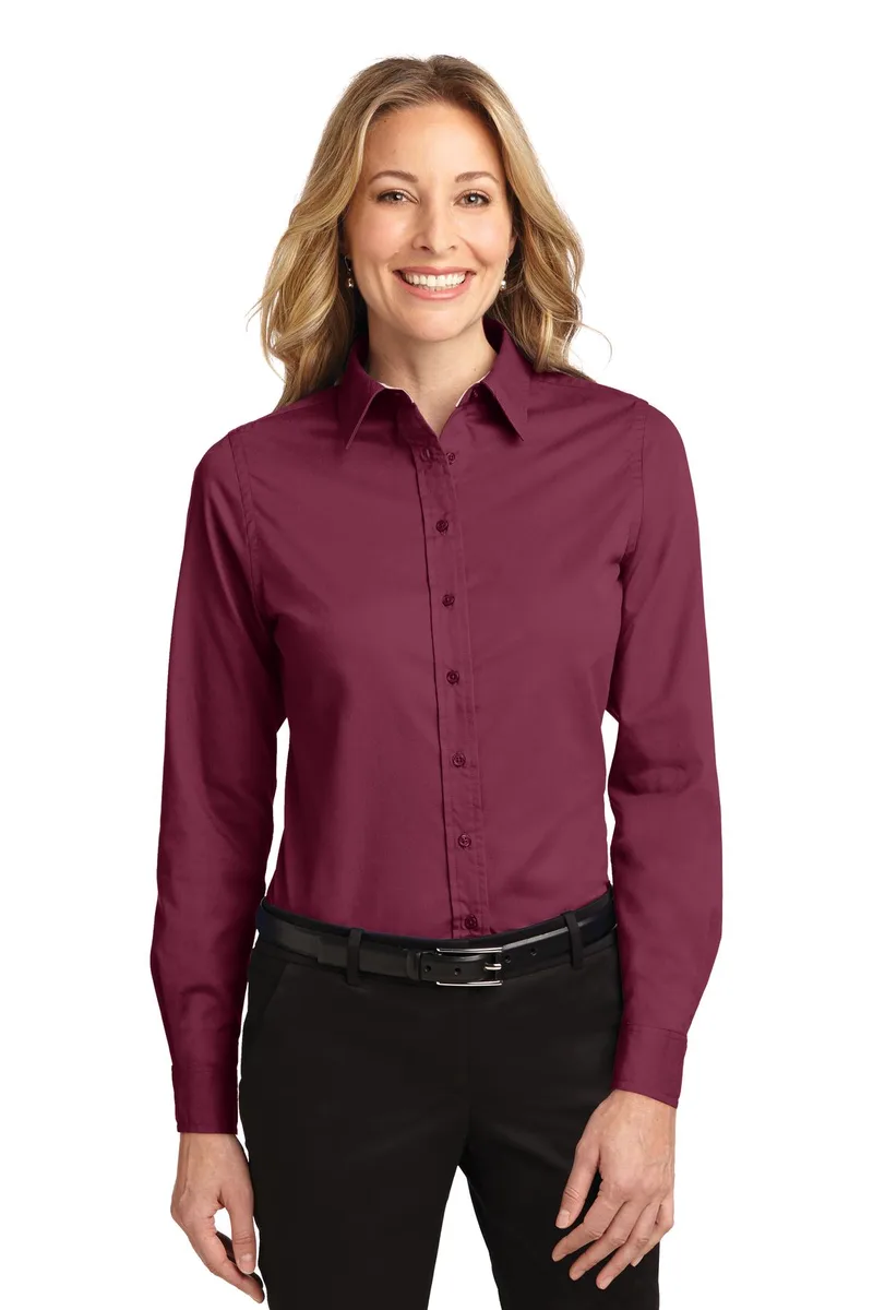 Burgundy Red/Light Stone Beige Blank Model View