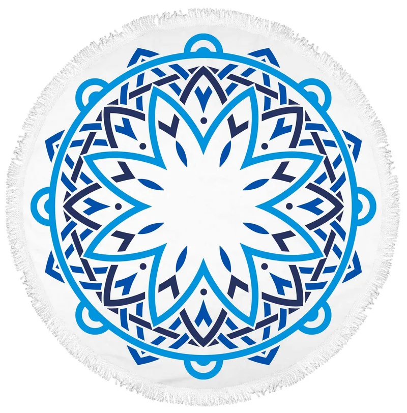 Mandala Fringe 360° Round Beach Towel™ view 2