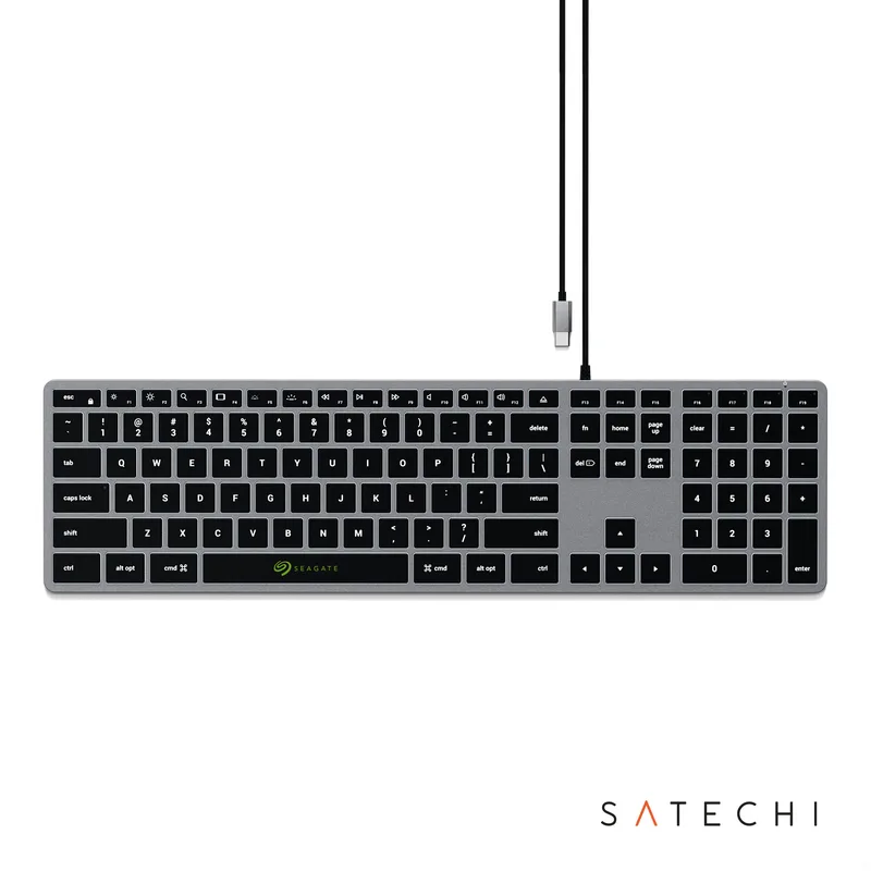 SATECHI® Slim W3 USB-C Wired Keyboard