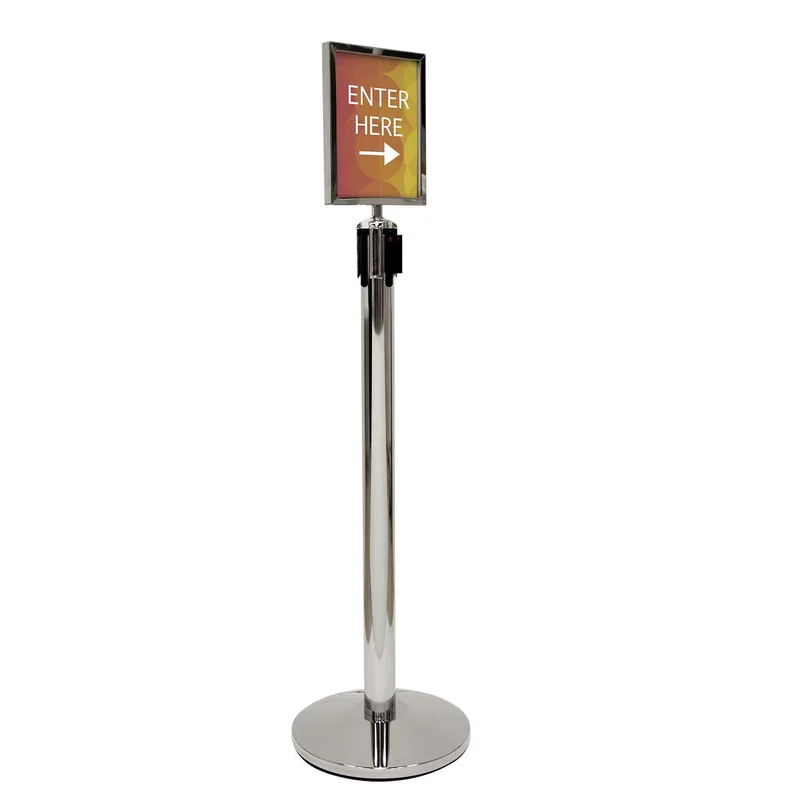 Belt Barrier Sign Holder Kit view 3