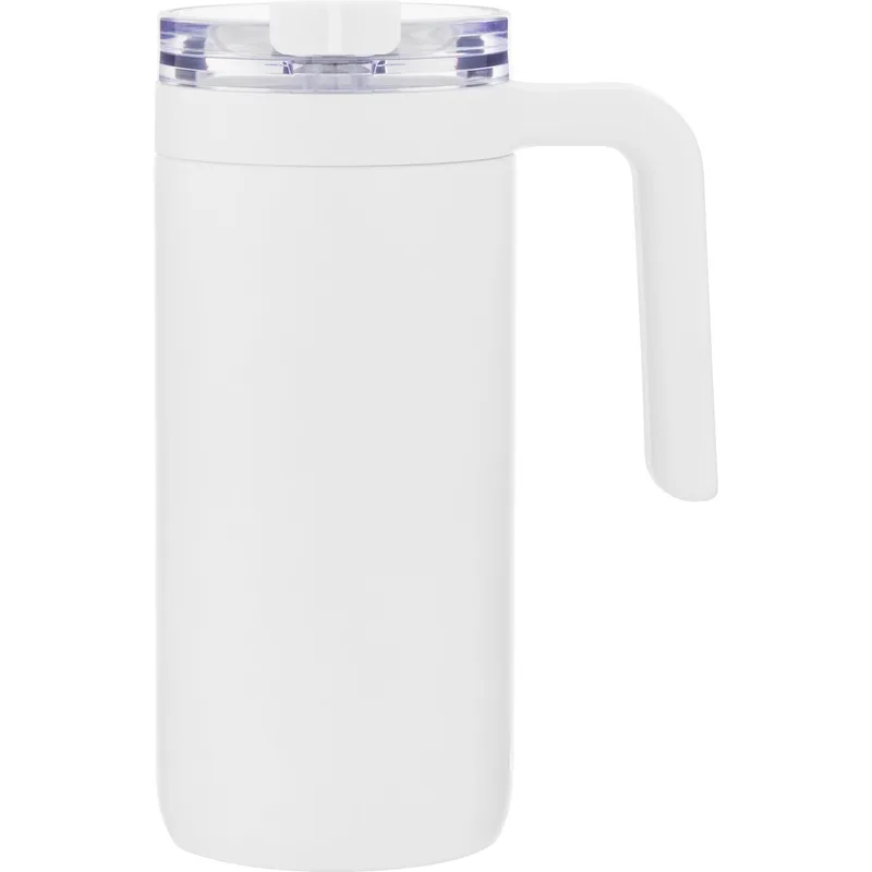 16 oz Beacon Travel Mug (Matte White) view 2