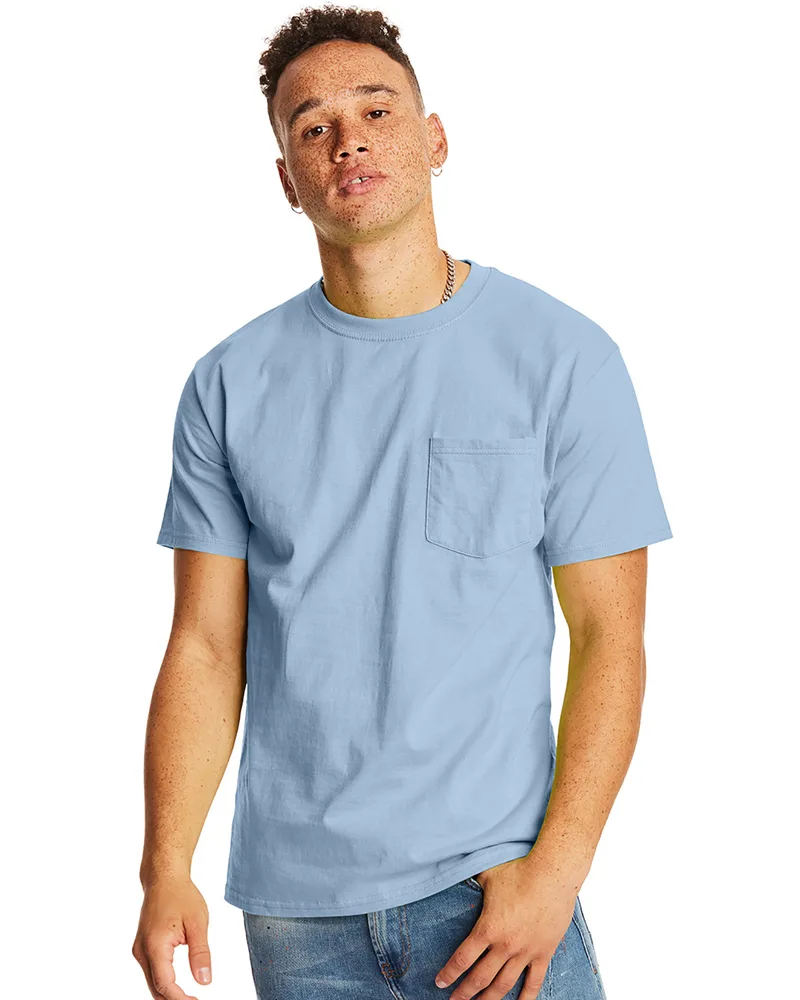 Hanes Printables Men's Authentic-T Pocket T-Shirt view 7