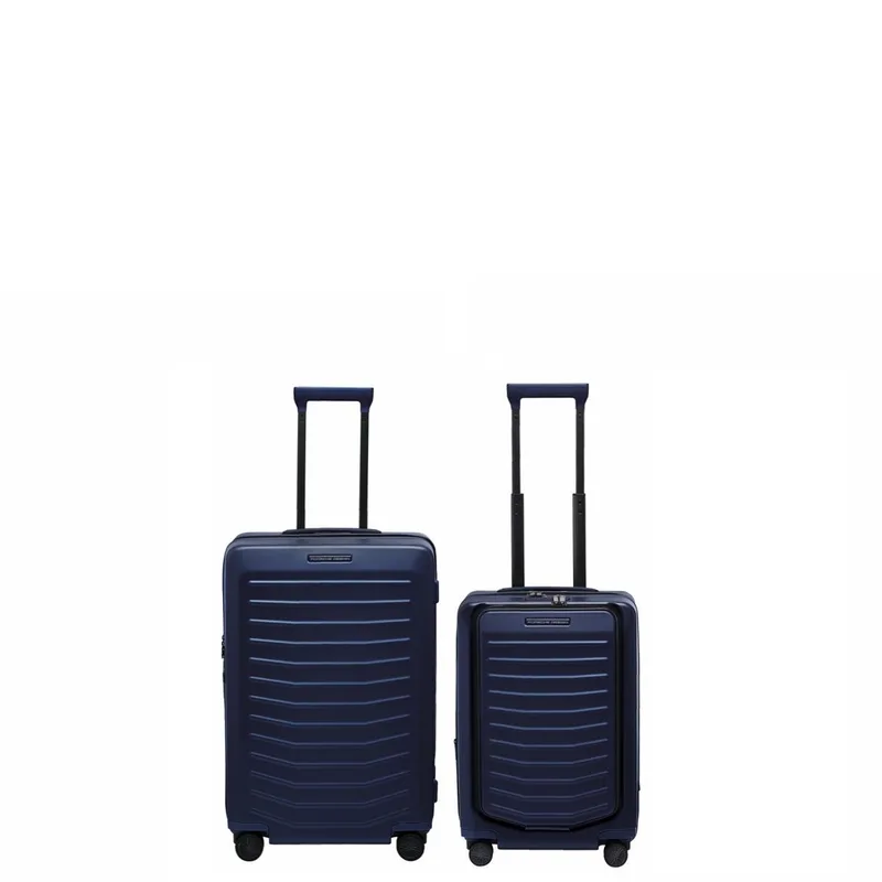 Bric's Porsche Roadster By Bric's 21 And 27" Expandable Set Luggage - Blue Matte