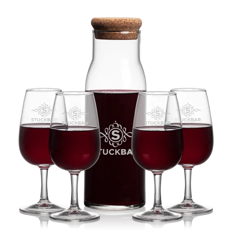 Carafe & 4 Wine