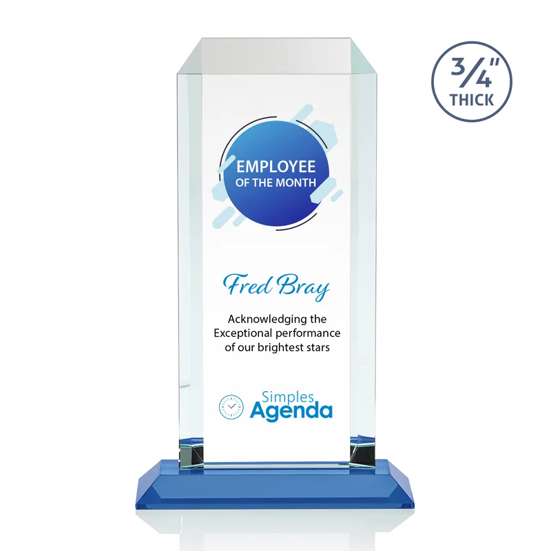 VividPrint™, Standard base, Sky Blue, 7" x 11.75" x 3"
