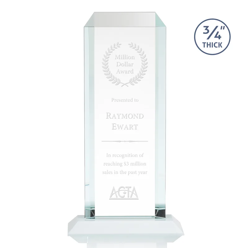 Deep Etch, Standard base, White, 7" x 13.75" x 3"