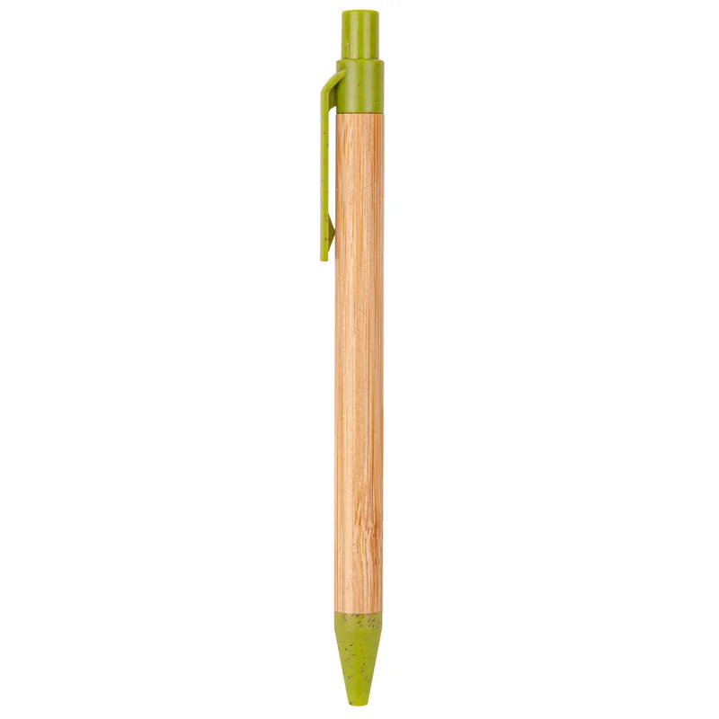 The Albury Bamboo Wheat Straw Click-Action Ballpoint Pen view 4