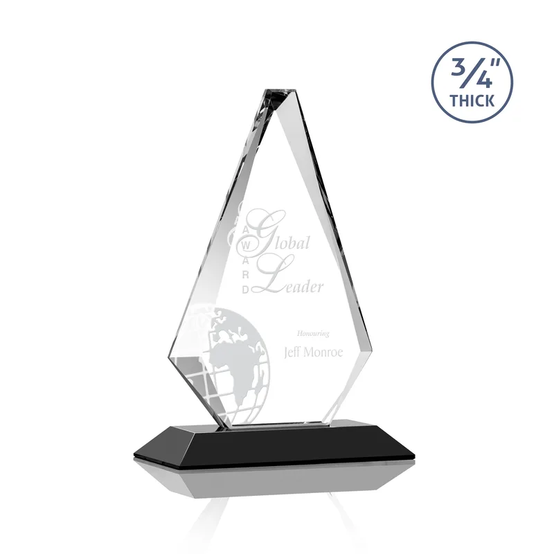 Deep Etch, Standard base, Black, 6" x 8.75"