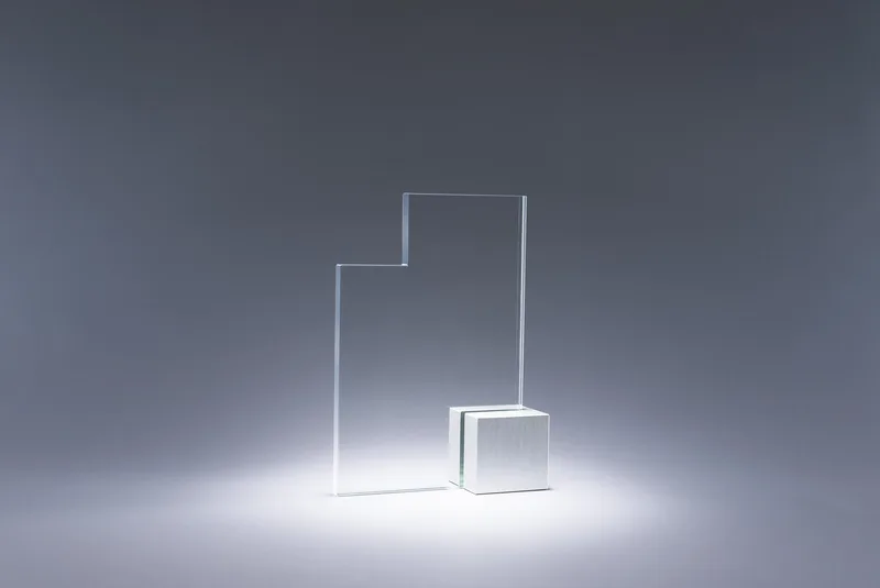 8.5" Quad Crystal Award view 2