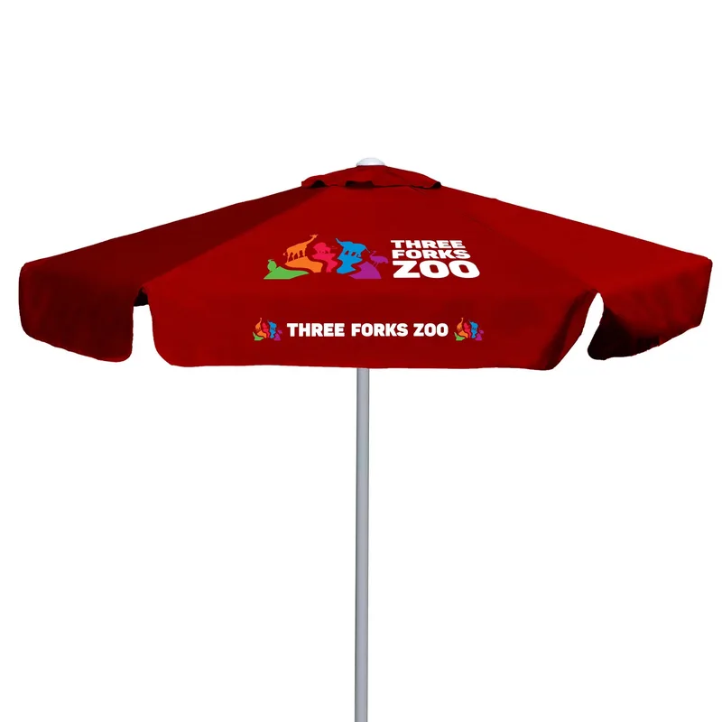 7' E-Z Glide Market Umbrella Kit With Valance (2 Imprints) view 5